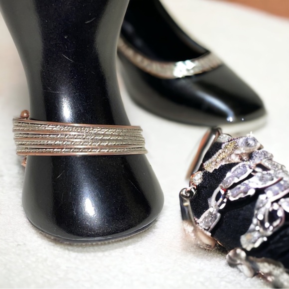 Copper & Silver Bangle Bracelet - Picture 5 of 11